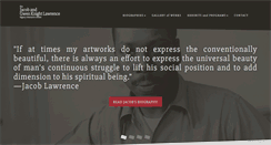 Desktop Screenshot of jacobandgwenlawrence.org
