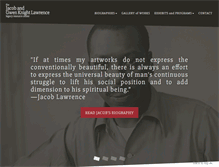 Tablet Screenshot of jacobandgwenlawrence.org